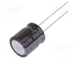 Capacitor: electrolytic; low impedance; THT; 820uF; 16VDC; ±20%