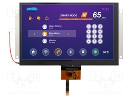 Display: TFT; 7"; 800x400; Illumin: LED; Dim: 181.2x105.4x9.8mm; RGB