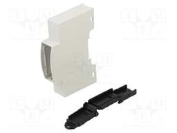 Enclosure: for DIN rail mounting; Y: 90mm; X: 18mm; Z: 53mm; ABS