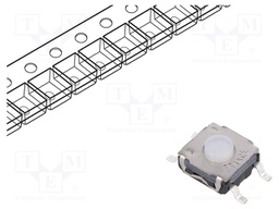 Microswitch TACT; SPST-NO; Pos: 2; 0.05A/32VDC; SMT; none; 2N; 3.5mm