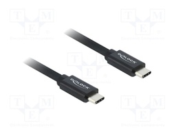 Cable; bidirectional,USB 3.2; USB C plug,both sides; 1m; black