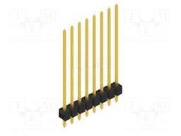 Connector: pin strips; pin header; male; PIN: 8; 2.54mm; THT; 1x8
