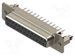 Connector: D-Sub; PIN: 25; socket; female; straight; THT; MHDD