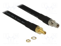 Cable; 10m; SMA male,SMA female; black; Øcable: 10.5mm; 50Ω