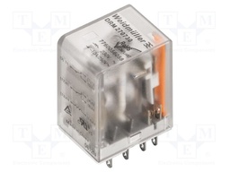 Relay: electromagnetic; 4PDT; Ucoil: 24VDC; 5A/250VAC; 5A/24VDC; 5A