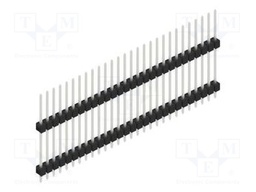 Connector: pin strips; pin header; male; PIN: 28; 2.54mm; THT; 1x28