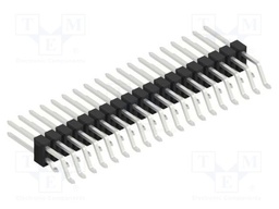 Connector: pin strips; pin header; male; PIN: 38; 2.54mm; SMT; 2x19