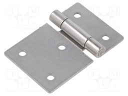 Hinge; Width: 75mm; stainless steel; H: 50mm
