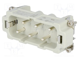Connector: HDC; male; HSB; PIN: 6; 6+PE; size 6; 35A; 400V; 1.5÷6mm2
