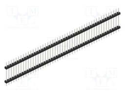 Connector: pin strips; pin header; male; PIN: 47; 2mm; THT; 1x47
