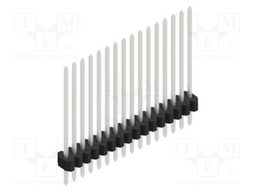 Connector: pin strips; pin header; male; PIN: 16; 1.27mm; THT; 1x16