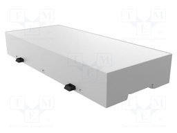 Enclosure: for DIN rail mounting; ABS + PC; grey