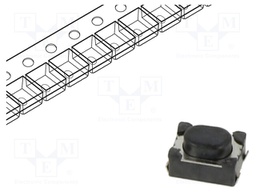 Microswitch TACT; SPST-NO; Pos: 2; 0.05A/16VDC; SMT; none; 1.6N