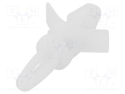 PCB distance; polyamide; L: 6.4mm; snap fastener; Colour: natural