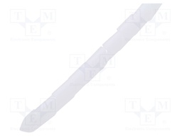 Spiral wrapping; ØBundle : 20mm; white; L: 10m; Features: flexible