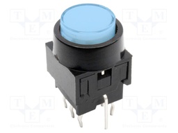 Switch: push-button; Pos: 2; DPDT; 0.1A/30VDC; transparent; THT
