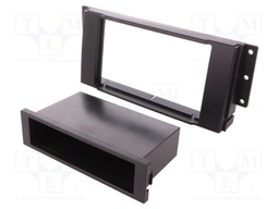 Radio mounting frame; Land Rover; 2 DIN; black