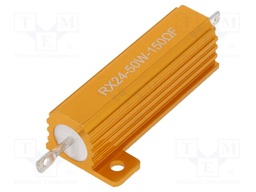 Resistor: wire-wound; with heatsink; 150Ω; 50W; ±1%; 50ppm/°C