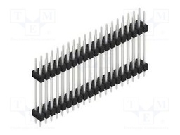 Connector: pin strips; pin header; male; PIN: 40; 2.54mm; THT; 2x20