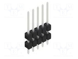 Connector: pin strips; pin header; male; PIN: 5; 2.54mm; THT; 1x5