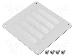 Guard; steel; Cutout: 95x104mm; IP23; Mounting: screw; RAL 7035