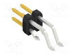 Connector: pin strips; pin header; male; PIN: 4; 2mm; SMT; 2x2; 100V
