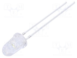 LED; 5mm; white cold; 14400÷18000mcd; 30°; 20mA; 2.9÷3.4V; 102mW