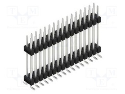 Connector: pin strips; pin header; male; PIN: 32; 2.54mm; SMT; 2x16