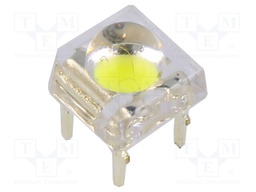 LED Super Flux; 7.62x7.62mm; white cold; 18000÷22000mcd; 25÷28lm