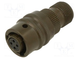 Connector: circular; MIL-C-26482, Series 1,PT; plug; female; 7.5A