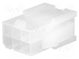 Plug; wire-wire; male; Mini-Fit Jr; 4.2mm; PIN: 6; w/o contacts