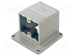 Enclosure: for HDC connectors; Han Modular Twin; angled 90°