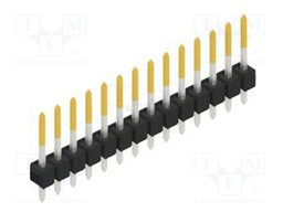 Connector: pin strips; pin header; male; PIN: 14; 2.54mm; THT; 1x14