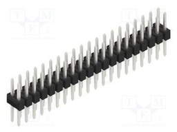 Connector: pin strips; pin header; male; PIN: 40; 2.54mm; THT; 2x20