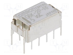 Relay: electromagnetic; DPDT; Ucoil: 5VDC; 0.3A/125VAC; 1A/30VDC