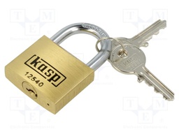 Padlock; mandrel; brass; Equipment: wrench; Holder length: 40mm