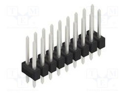 Connector: pin strips; pin header; male; PIN: 18; 2.54mm; THT; 2x9
