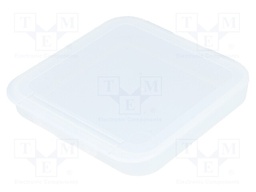 Container: box; 105x105x13mm; polypropylene