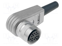 Connector: M16; female; for cable; IP40; plug; soldering; 150V; 3A