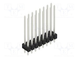 Connector: pin strips; pin header; male; PIN: 16; 2.54mm; THT; 2x8