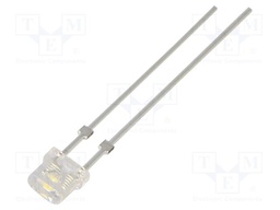 LED; white warm; rectangular; 4.7x2mm; 1120÷1560mcd; 115°; 20mA