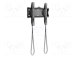 Holder; for wall mounting; 30kg; 23÷42"; black; permanent