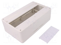 Enclosure: for modular components; IP30; white; No.of mod: 12