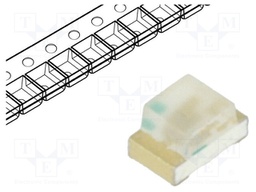 LED; SMD; 0805; green; 71÷450mcd; 2x1.25x1.1mm; 130°; 2.8÷3.6V; 20mA
