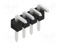 Connector: pin strips; pin header; male; PIN: 4; 2.54mm; THT; 1x4