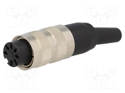 Connector: M16; female; for cable; IP40; plug; soldering; 100V; 5A