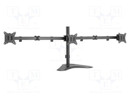 Monitor holder; 7kg; 17÷27"; Arm len: 658mm; for three monitors