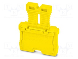 Connector: plug-in; PA; L: 25.5mm; W: 6.3mm; H: 22.4mm; Body: yellow
