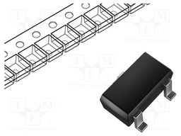 Diode: TVS array; 3.6V; 350W; bidirectional; SOT23; Ch: 2; reel,tape