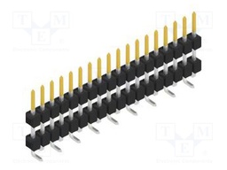Connector: pin strips; pin header; male; PIN: 18; 2.54mm; SMT; 1x18